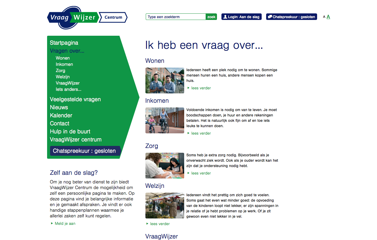 Vraagwijzer Centrum