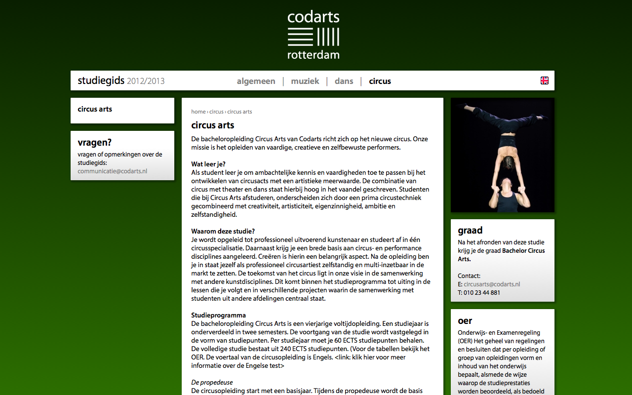 Studiegids Codarts