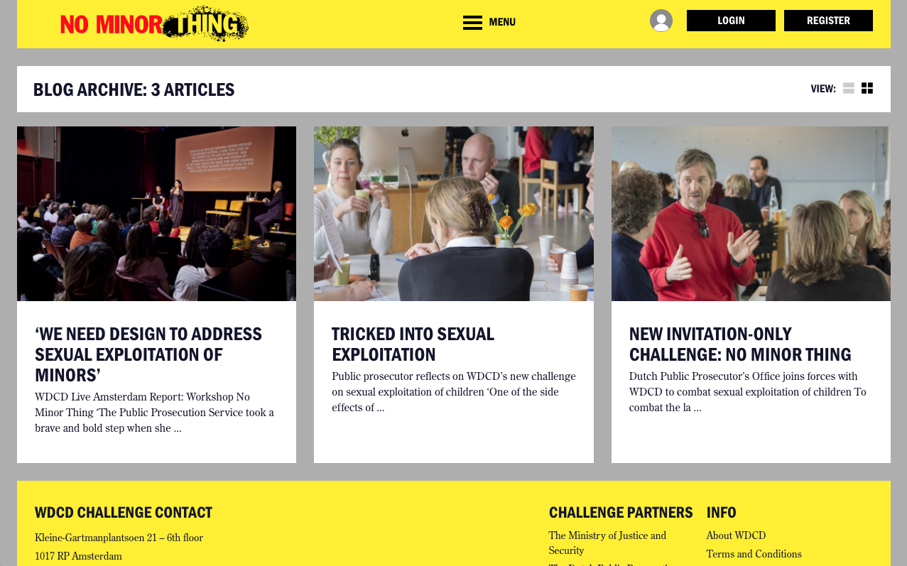 No Minor Thing Challenge